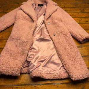 Lucky Brand Women Pink Sherpa Teddy Coat Faux Fur Fleece‎ Jacket Small S/P thumbnail 1