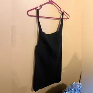 NWOT free people black mini dress‎ M thumbnail 2