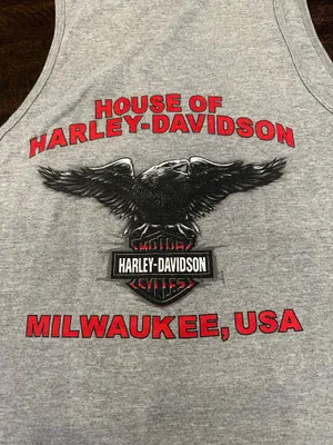 2004 Harley Davidson Men’s Tank Top-Milwaukee-Size Medium thumbnail 9