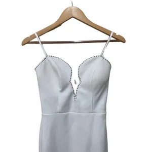 AQUA Rhinestone Embellished Strapless Crepe Midi Dress‎ Size 8 thumbnail 9