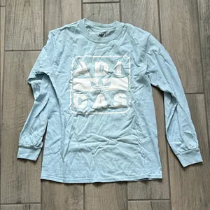 Adidas Sky Blue Long Sleeve Tee thumbnail 1