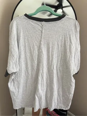 aerie Disney Light Gray Short-Sleeve Tee with Black Trim thumbnail 4