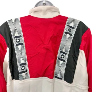 Vintage 80s 90s Head Red White Black Ski Windbreaker Women's Sweatshirt size S thumbnail 9