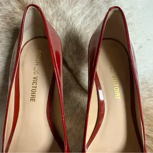 Pour La Victoire Platform Peep‎ Toe Pumps Size 7.5 B88 thumbnail 8