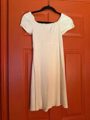 Cream mini dress thumbnail 2