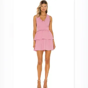 Revolve Amanda Uprichard Moneta Dress in‎ Bloom Pink NWT size Medium thumbnail 2