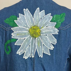 Studio Blue Floral Long Sleeve denim Dress thumbnail 7