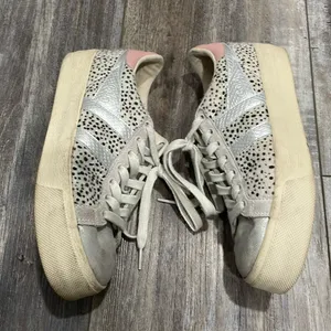 Gola Orchid orchid platform tropic cheetah, silver and pink sneakers size 7 thumbnail 3