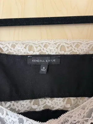 PacSun Kendall & Kylie Black Lace Crop Top thumbnail 5