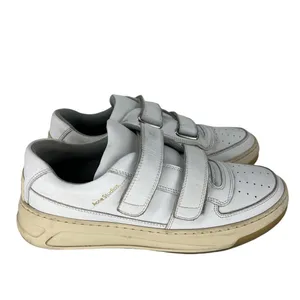Acne Studios White Face Double Strap Low Top‎ Sneakers thumbnail 3