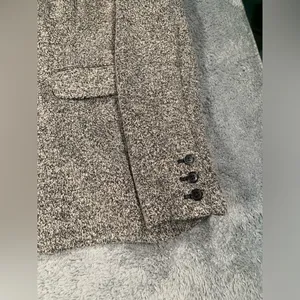 Loft Gray Tweed Jacket blazer 8 thumbnail 3
