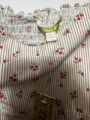ianni bini retro coquette karen blouse flower garden ivory pink thumbnail 4