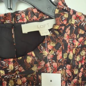New LOFT‎ XL Multicolor Floral Blouse Top Whimsigoth Dark Academia Modern Boho thumbnail 7