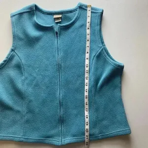 LL BEAN Fleece Vest Womens Size L Large Blue Arctic‎ Crop Y2k Cozy 90s Gorpcore thumbnail 8