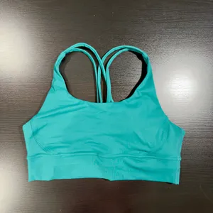 Women’s Dark Green Strappy Sports Bra Size Medium thumbnail 3