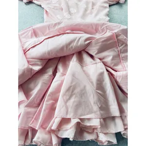 Vintage Womens Dance Dress Prairie Western Cottagecore Bubblegum Pink Ruffles thumbnail 3