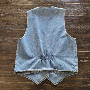 Vtg Apache Denim Vest - Women's Medium USA - BirdHouse/Flowers thumbnail 2