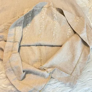 Bice by Sag Harbor Beige Linen Blend Dress Woman’s Size Large Sleeveless Neutral thumbnail 9