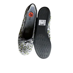 NEW CLARKS Women's Clarks, Carly Hope Flat GREY LEOPARD thumbnail 10