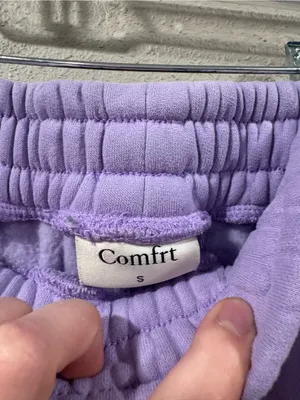 Comfrt Pastel Sweatpants Lavender Purple thumbnail 3