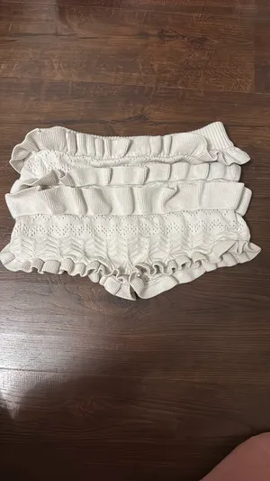 White Edikted Shorts Ruffle thumbnail 2