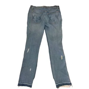 McGuire Denim McGuire Ibiza Crop Step Hem Jeans Racer Side Stripe Style 5b women's size 28 thumbnail 2