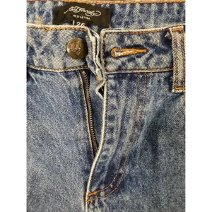 Ed Hardy Denim Jeans Women's 26 Born Free Tattoo Graphic Y2K Wide Leg thumbnail 4