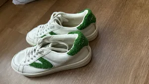 Tretorn Mixed Doubles White Green Leather Women’a Casual Sneakers Size 7 thumbnail 4