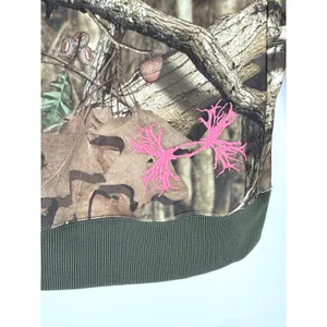 Under Armour Womens Camo Full Zip Hoodie‎ Pink Logo Fleece Sweatshirt Small thumbnail 5
