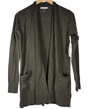 Pink Clover Penton Two Pocket Open‎ Front Cardigan Olive Green S NWT thumbnail 1