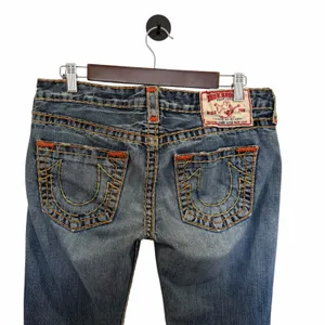 Y2K True Religion Johnny Super T World Tour Low Rise Jeans USA 30 thumbnail 6