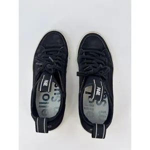 P448 Sohosocks Womens Shoes Black Suede Low Top Fashion Sneakers Italian 39 US 9 thumbnail 7