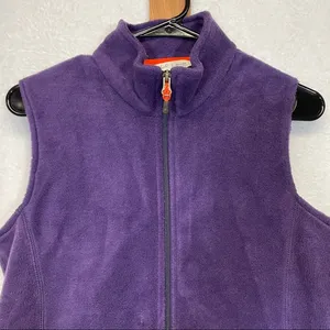 Woolrich Purple Sleeveless Full Zip Fleece Jacket Vest Size S‎ thumbnail 2