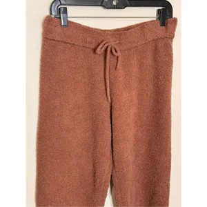 Anthropologie Daily Practice Brown Teddy Sweater Jogger Pants M thumbnail 3