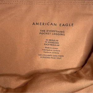 American Eagle The Everything Pocket Leggings Size‎ XS Rust Brown Tan Athletic thumbnail 3