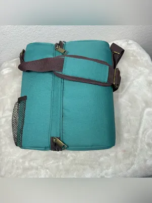 Starbucks Teal and Brown Dual-Zip Crossbody Cooler thumbnail 2