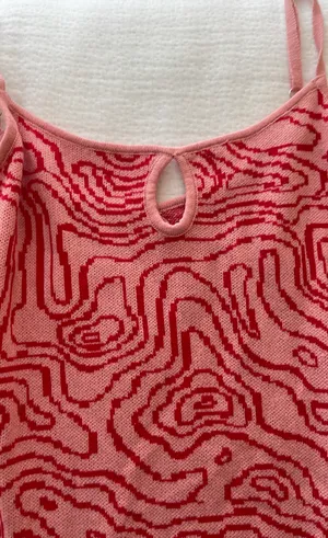 VICI Midi Pink And Red Printed Dress thumbnail 3