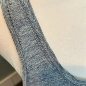 Ann Taylor‎ Large Heathered Light Blue Linen Sleeveless Tank Top thumbnail 3