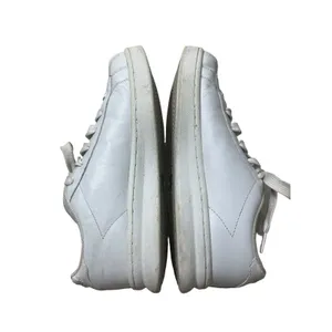 Vtg Skechers White Sneakers 10 Leather Silver Logo Y2k 1990s Shoes WSL Lace up thumbnail 4