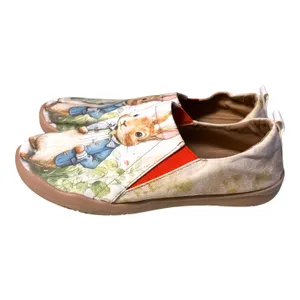Tattoo Horse Cotton Canvas Peter Rabbit Slip-On Sneakers Sz 10 42 Art to Wear thumbnail 2