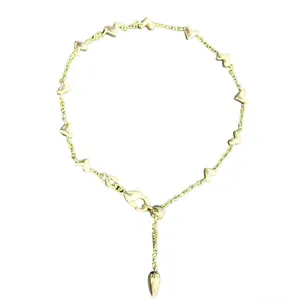 Haven Gold Crystal Heart Delicate Chain Bracelet thumbnail 4