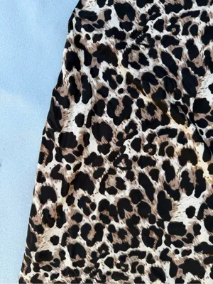 Women's Animal Print Pull On Stretch Strappy Coverup Dress Size M #260349 thumbnail 6