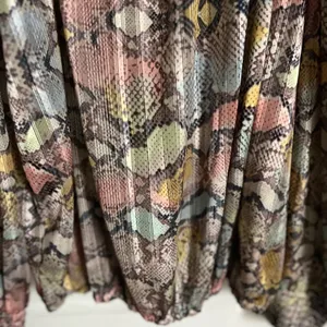 Casting France off the shoulder long sleeve snake print shimmer sheer blouse M thumbnail 7