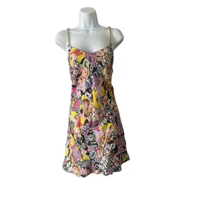 Chia Ferragni collage-print slip dress thumbnail 4