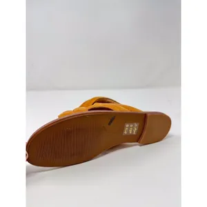 Madewell The Skyler Slide Womens Sandals Brown Suede Slip On Flat Puffy US 6.5 thumbnail 5