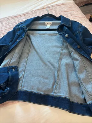 Dash‎ Classic Women's Dark Wash Denim Jacket size Medium Blue thumbnail 11
