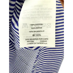 J.Crew Womens Blue White Striped Split Neck Bell‎ Sleeve Cotton Blouse Top 12 thumbnail 4