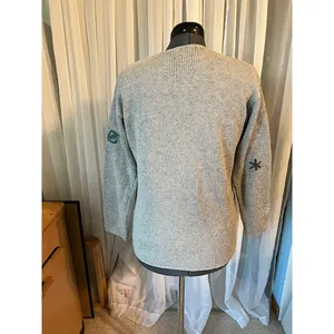 cardigan sweater trees fall landscape green gray Gold thumbnail 3