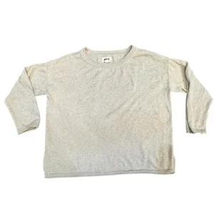 Pact Organic Cotton Cropped Beige 3/4 Sleeve Sweater Size Medium Sweater thumbnail 11