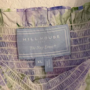 Hill House Ellie Nap Dress XL Mrs Alice Blue Hydrangea Floral Midi Smocked thumbnail 4